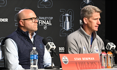 Edmonton Oilers GM Stan Bowman & head coach Kris Knoblauch
